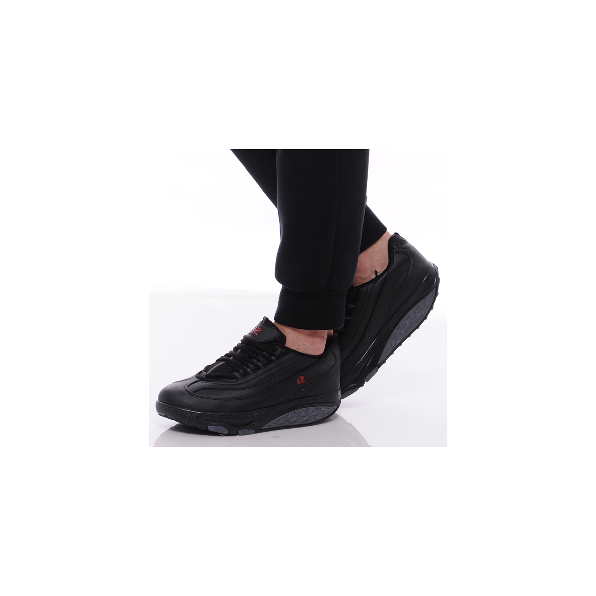 Perfect Steps Günlük Spor - Zayıflatıcı Siyah Yürüyüş Ayakkabısı