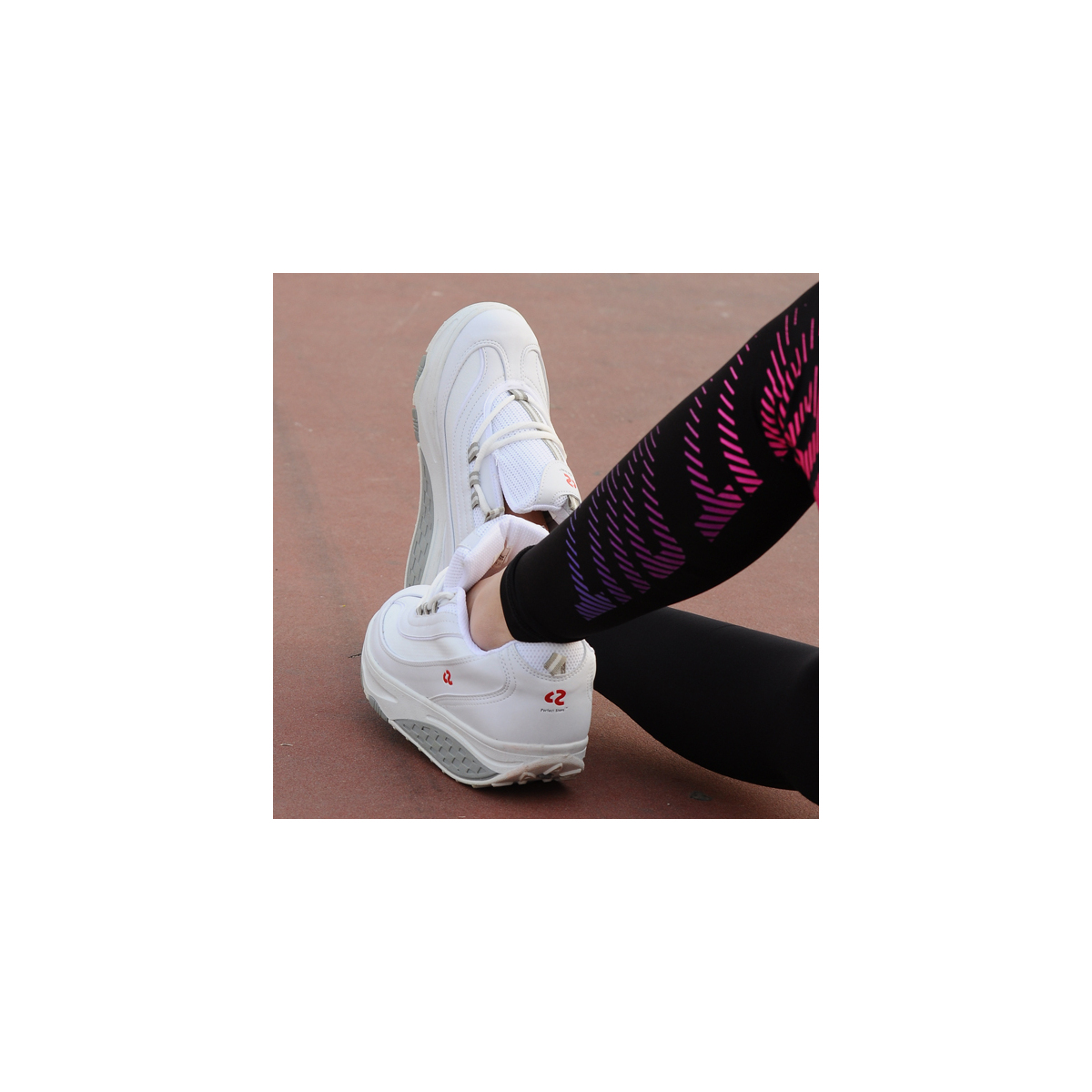 Perfect Steps Günlük Spor - Zayıflatıcı Beyaz Yürüyüş Ayakkabısı