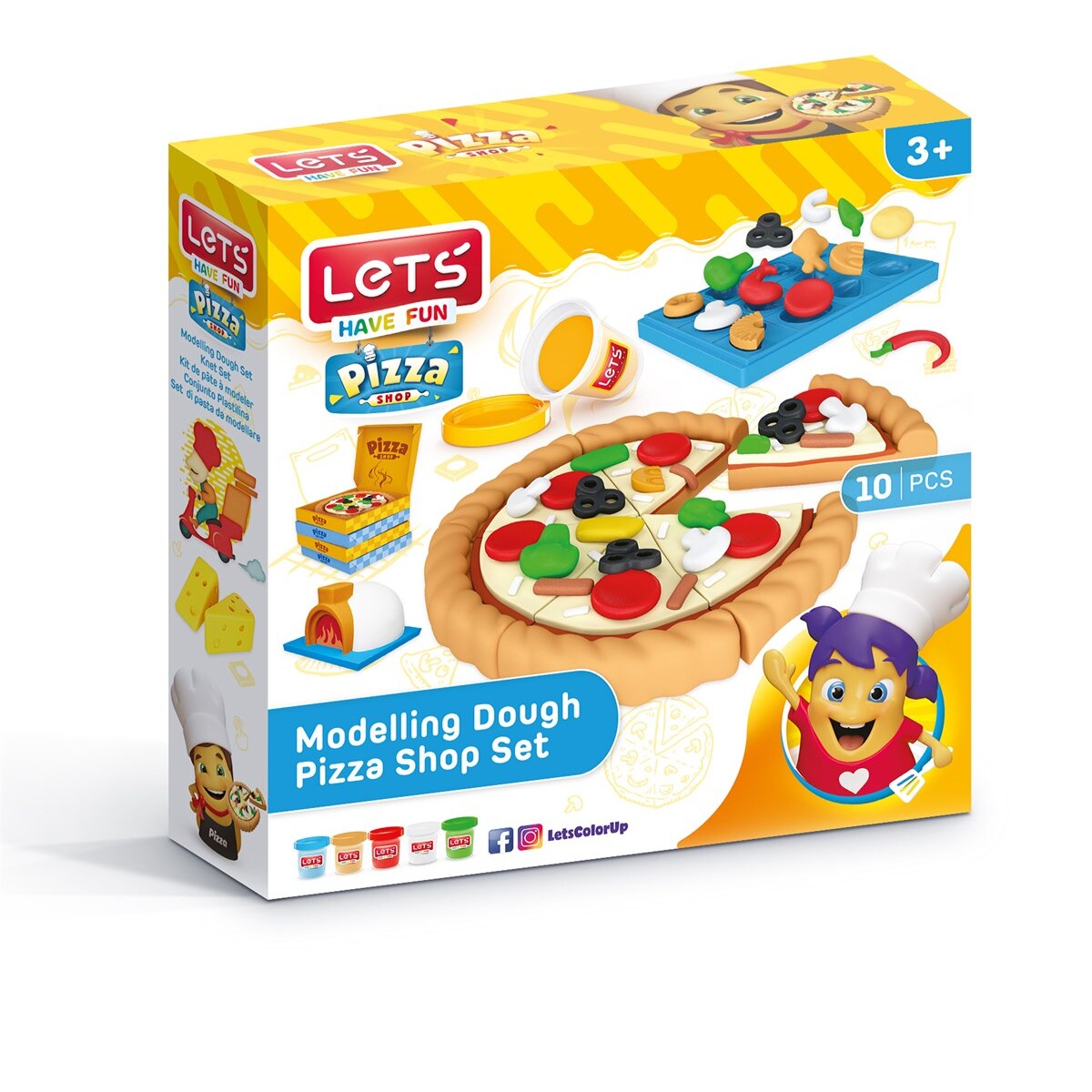 Lets Oyun Hamuru Pizza Seti / L9004 Fırsat Bu Fırsat