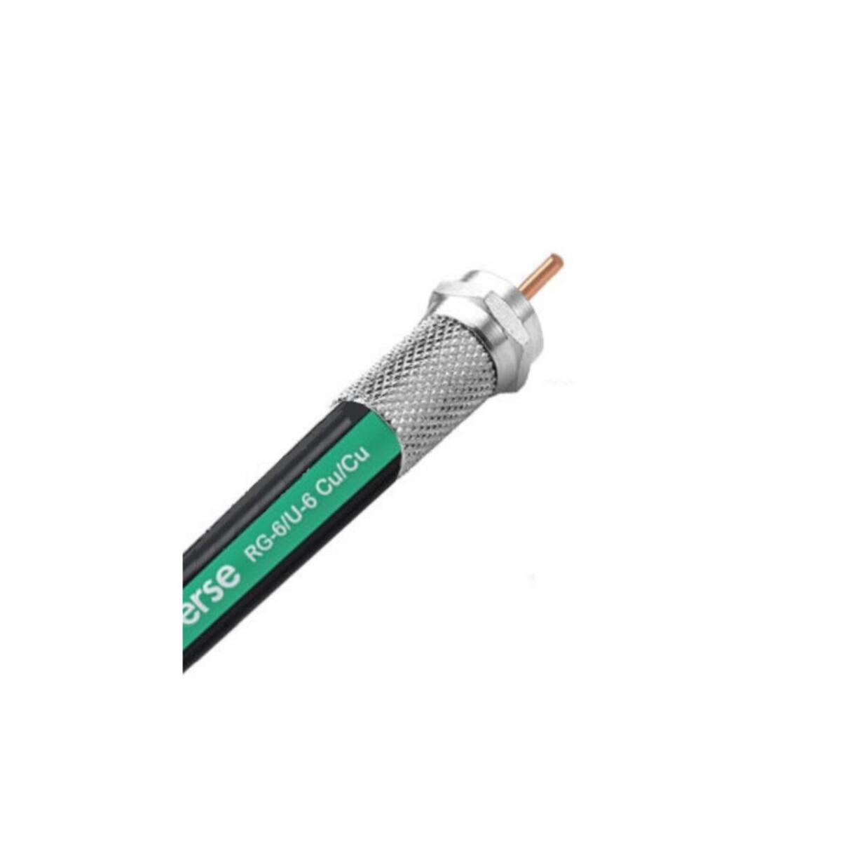 Rg6/U6 Anten Kablosu %100 Bakır (F Konnektör Takılı) 2 Metre