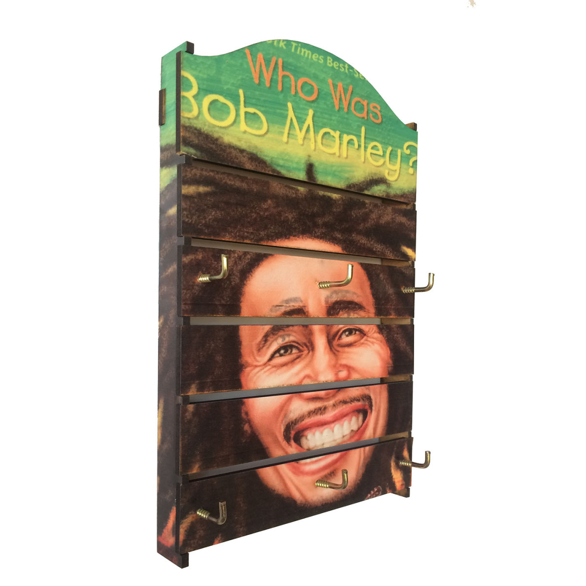 Ahşap Askılık Anahtarlık Bob Marley