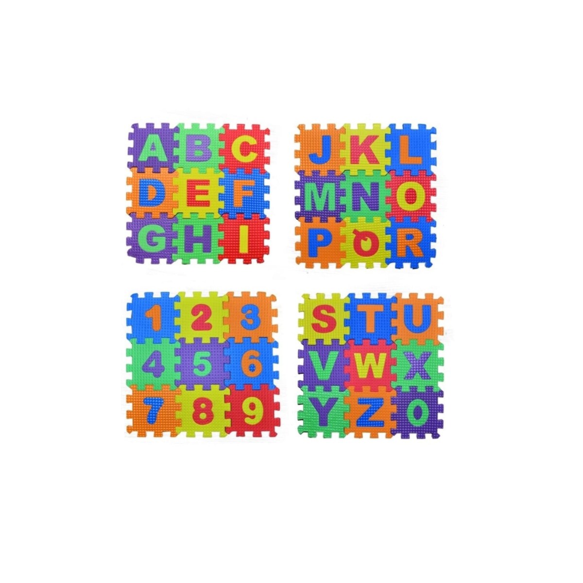Eva Puzzle Harf Ve Sayılar Oyun 36 Parça Puzzle 9Cm X 9Cm