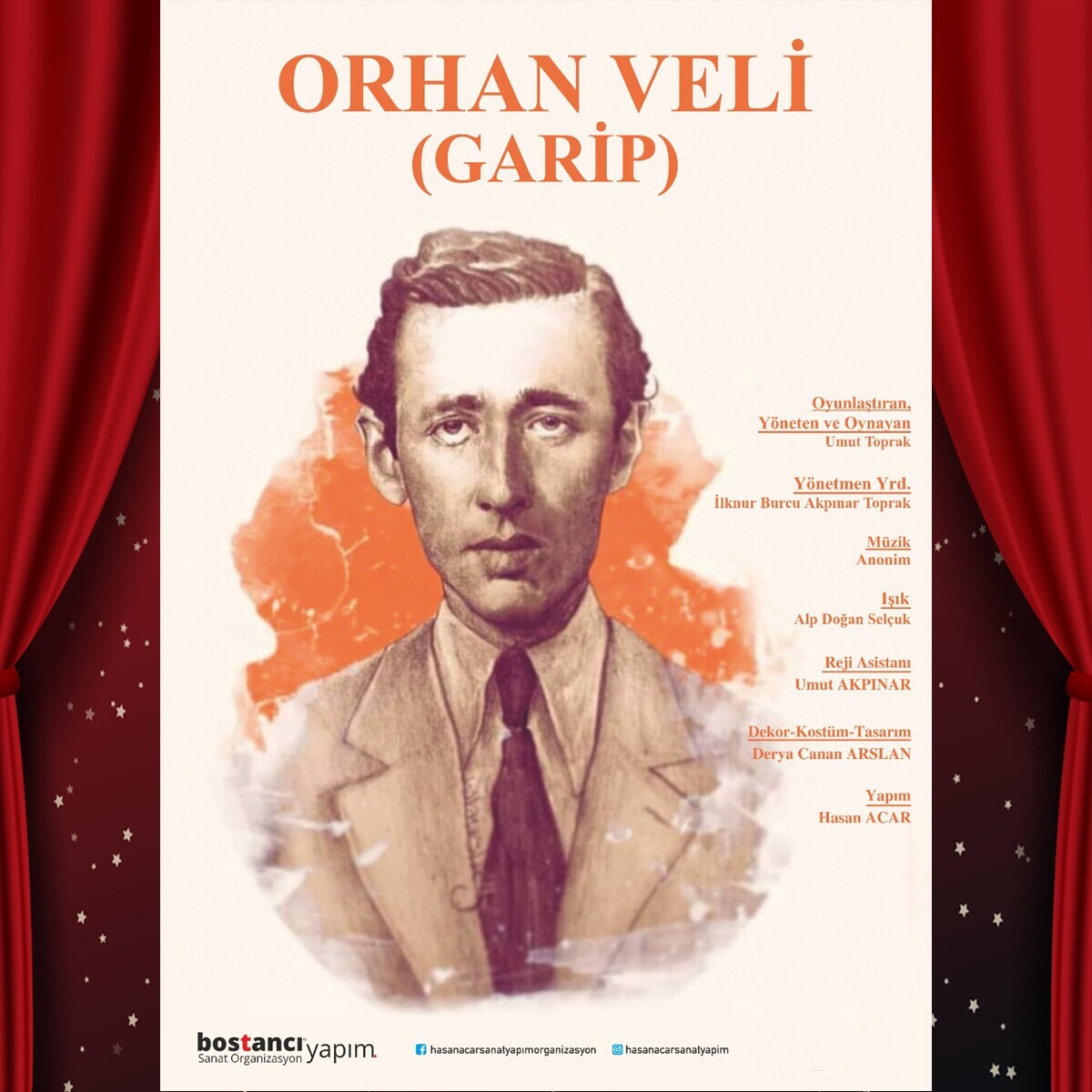 'Orhan Veli' Tiyatro Oyunu Bileti