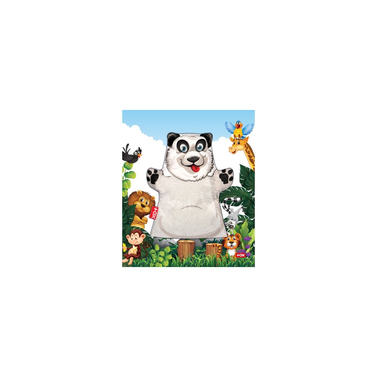 Tox Panda Vahşi Hayvanlar Keçe El Kukla T128 , Eğitici Oyuncak