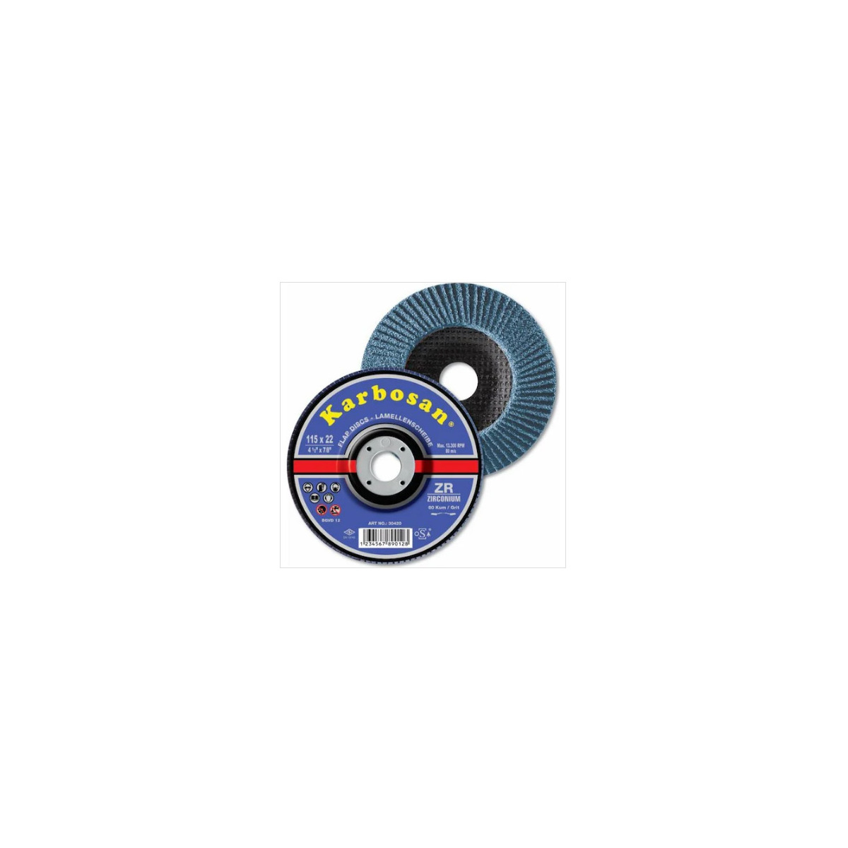 Karbosan Flap Disk Zirkonyum 115X22Mm 10 Adet