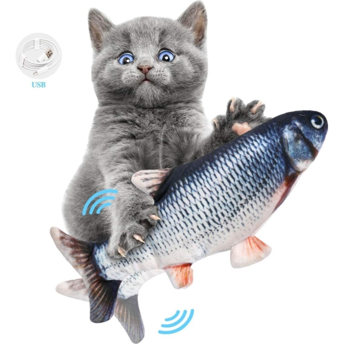 Kedi Oyuncağı; Dans Eden, Şarj Edilebilir Balık