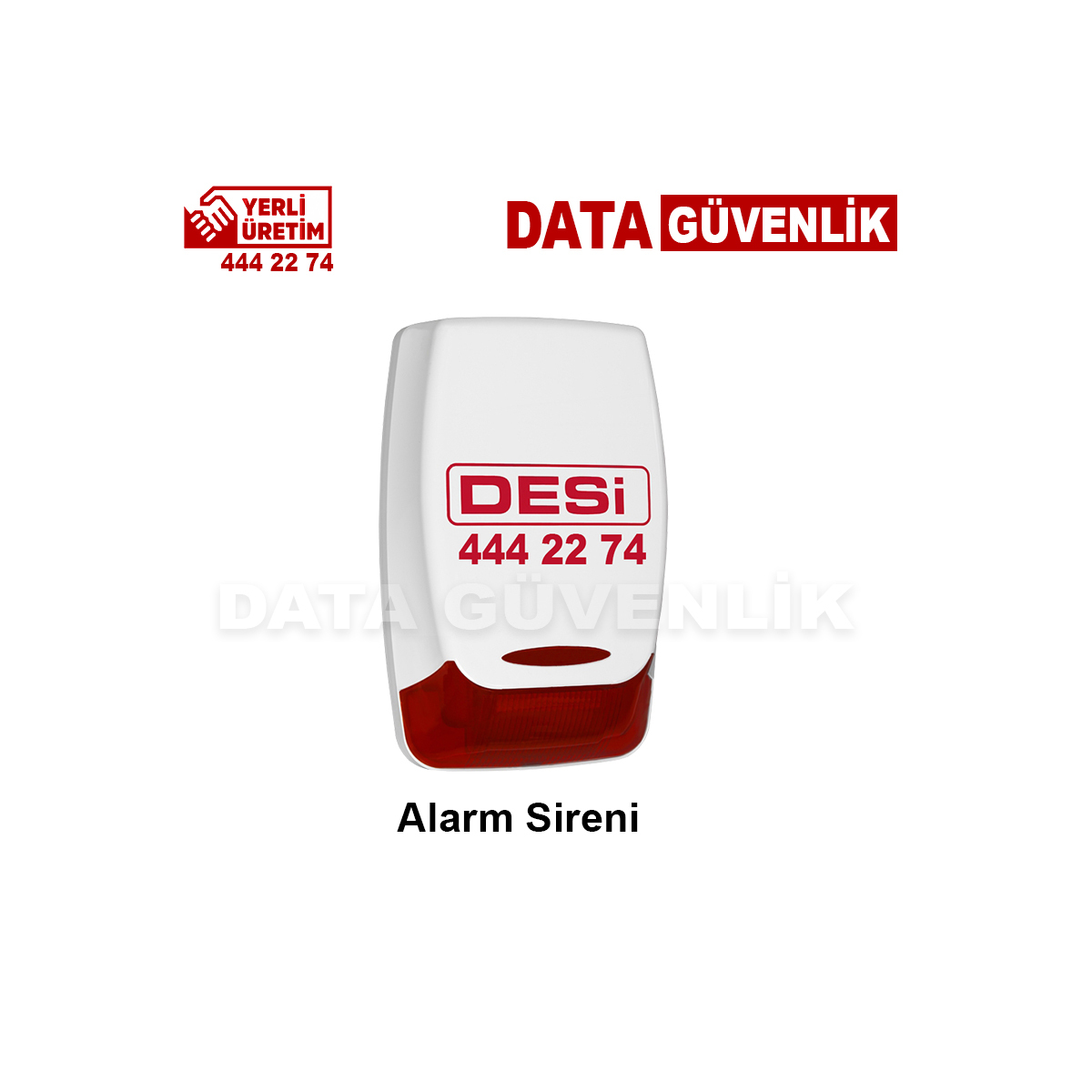 Desi Çift Buzzer Li Dış Alan Sireni - Harici Siren - Desi Alarm