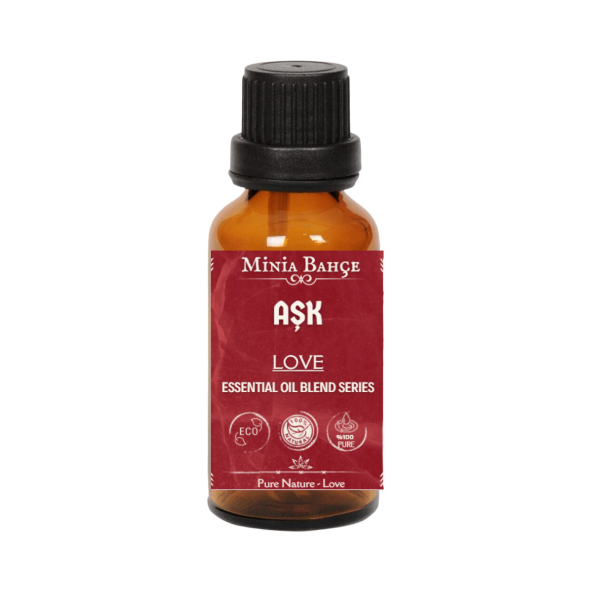 Aşk ( Love ) Uçucu Yağ Karışımı, %100 Saf, 10 Ml