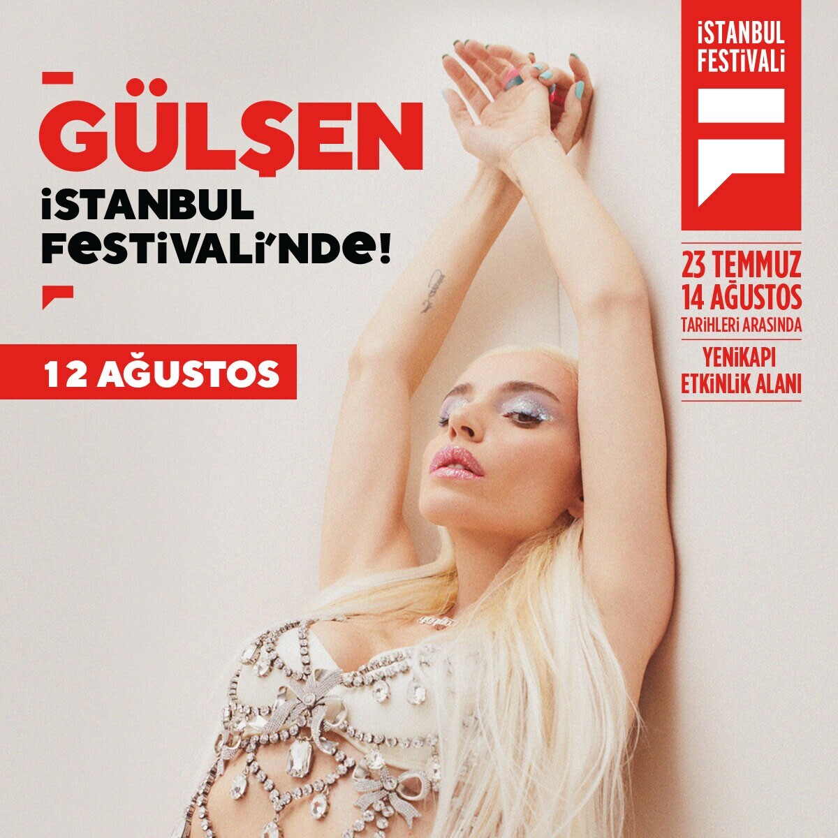 12 Ağustos Gülşen Konseri ve İstanbul Festivali Bileti
