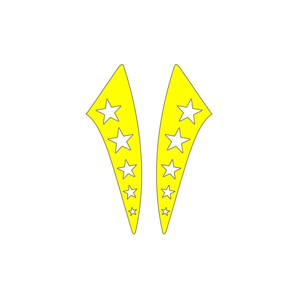 Sevenkardeşler Cg Sarı Yıldızlı Çamurluk Yan Sticker
