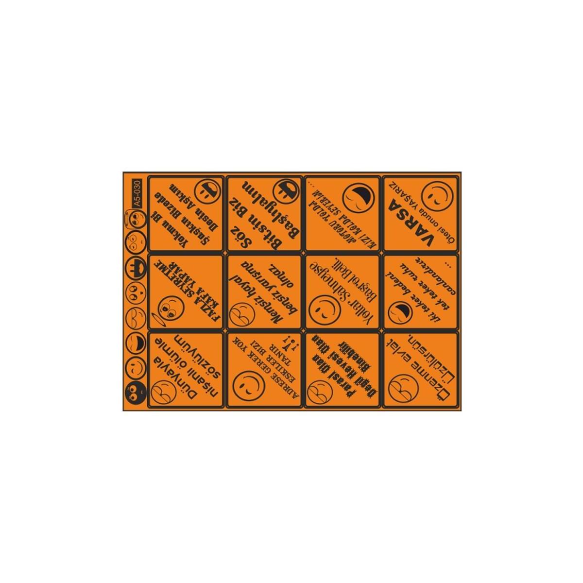 Sevenkardeşler A5 Sticker 042 Tek Paket Çoklu Sticker