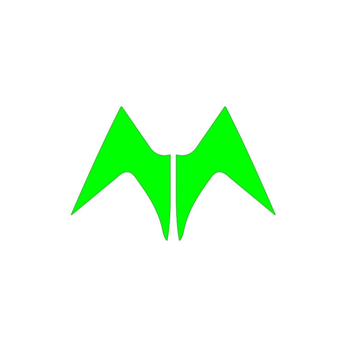 Mondial Mondial Mh Drift 2011 - 2020 Uyumlu Flo Yeşil Ön Siperlik Yan Sticker