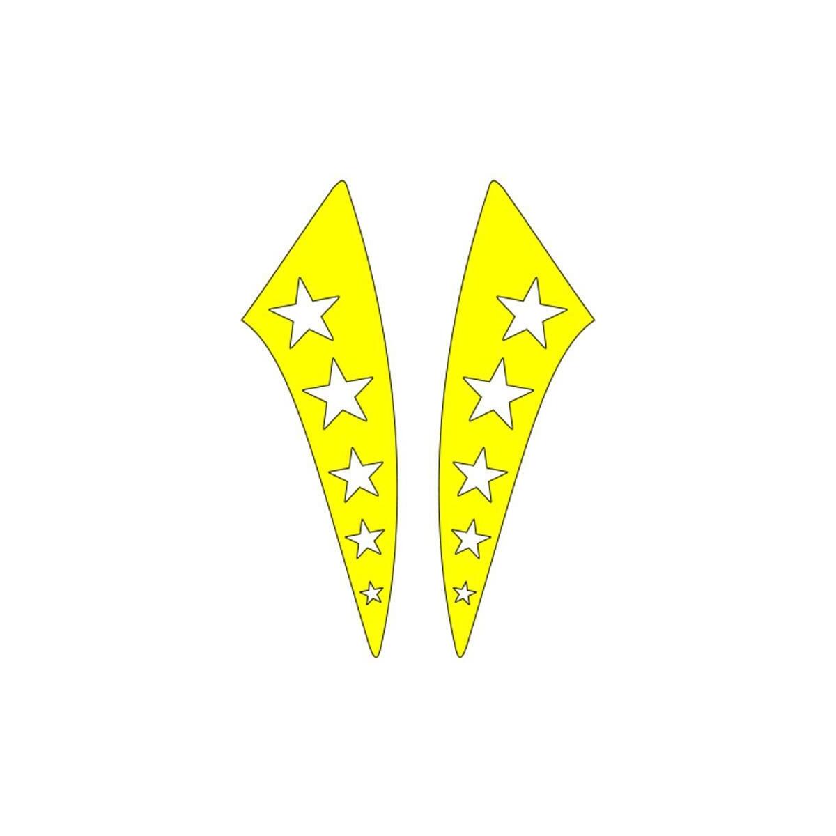Sevenkardeşler Cg F.sarı Yıldızlı Çamurluk Yan Sticker