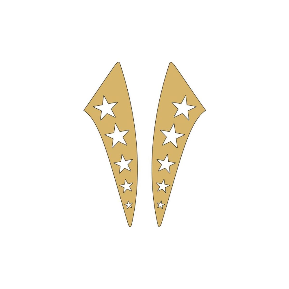 Sevenkardeşler Cg Gold Yıldızlı Çamurluk Yan Sticker