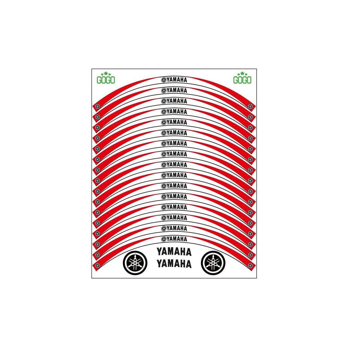 Yamaha Kırmızı Beyaz Yamaha Uyumlu Reflektörlü Jant Şeridi