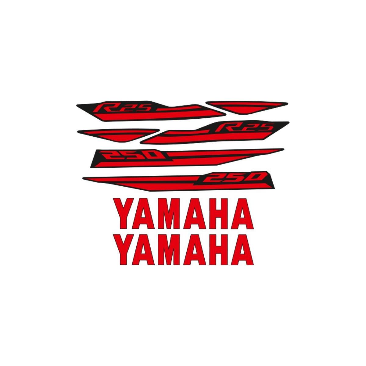 Yamaha Yamaha R25 Uyumlu Sticker Set 001