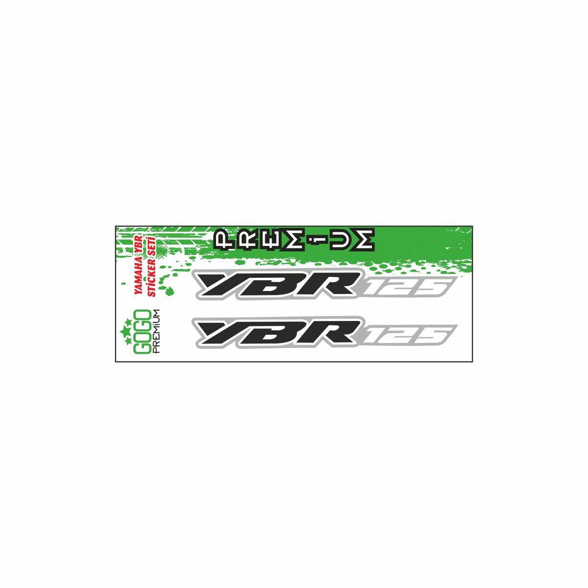 Yamaha Yamaha Ybr 125 Uyumlu Yazı Sticker Set