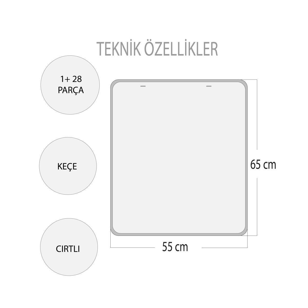 Renkleri Öğreniyorum Keçe Cırtlı Duvar Panosu , Eğitici Oyuncak