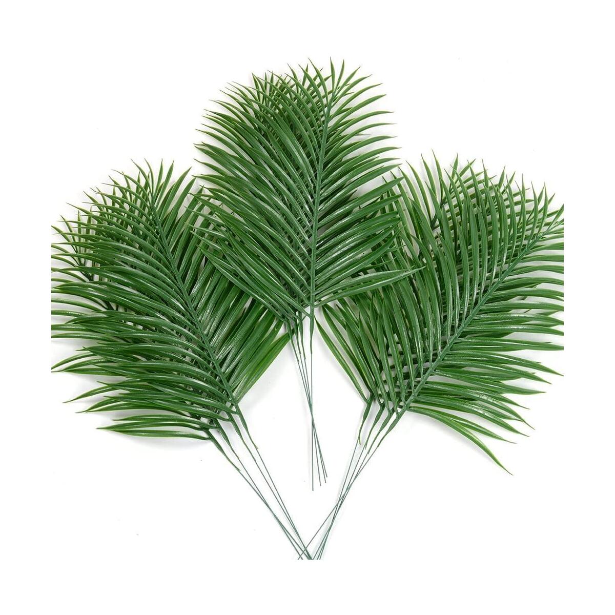 12Li Bağ Yapay Çiçek Areka Yaprağı Yapay Yaprak Plastik Palmiye Yaprağı