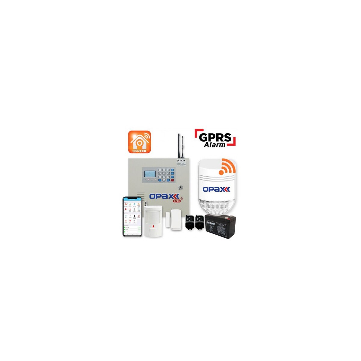 Opax-2646 Gprs Alarm Paneli & Bgr-09 Kablosuz Sirenli Full Set