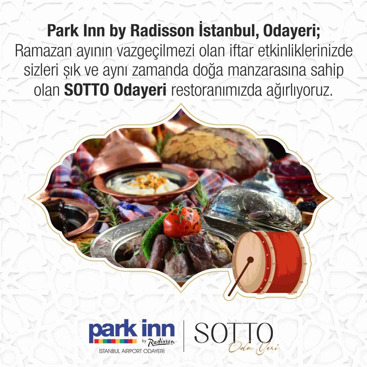 Park Inn by Radisson Istanbul Airport Odayeri’de Leziz İftar Menüleri