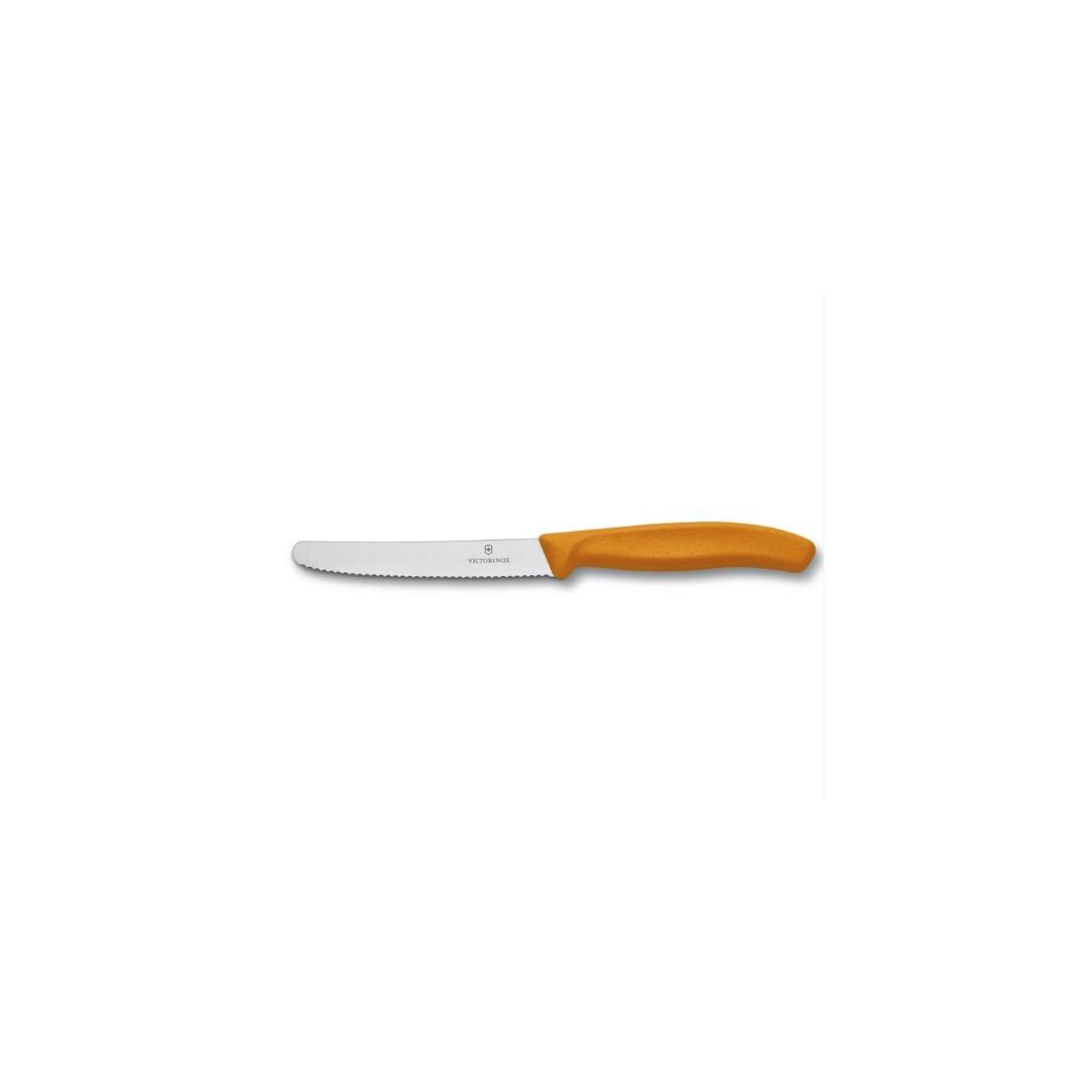 Victorinox Domates Bıçağı 11Cm Testere Ağızlı Turuncu
