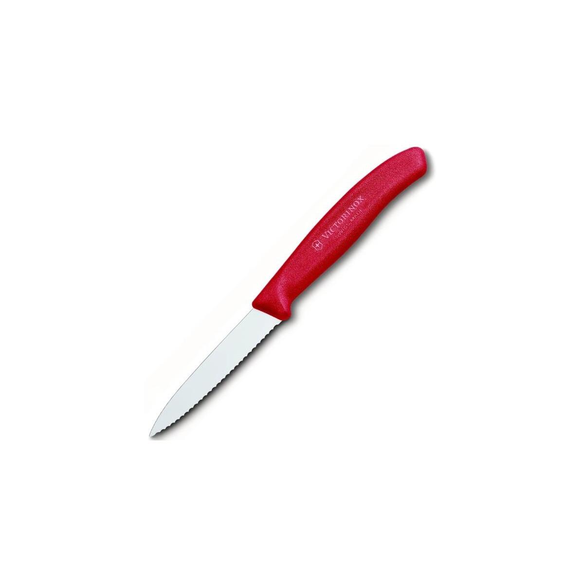 Victorinox Soyma Bıçağı 8Cm Testere Ve Sivri Ağızlı Kırmızı
