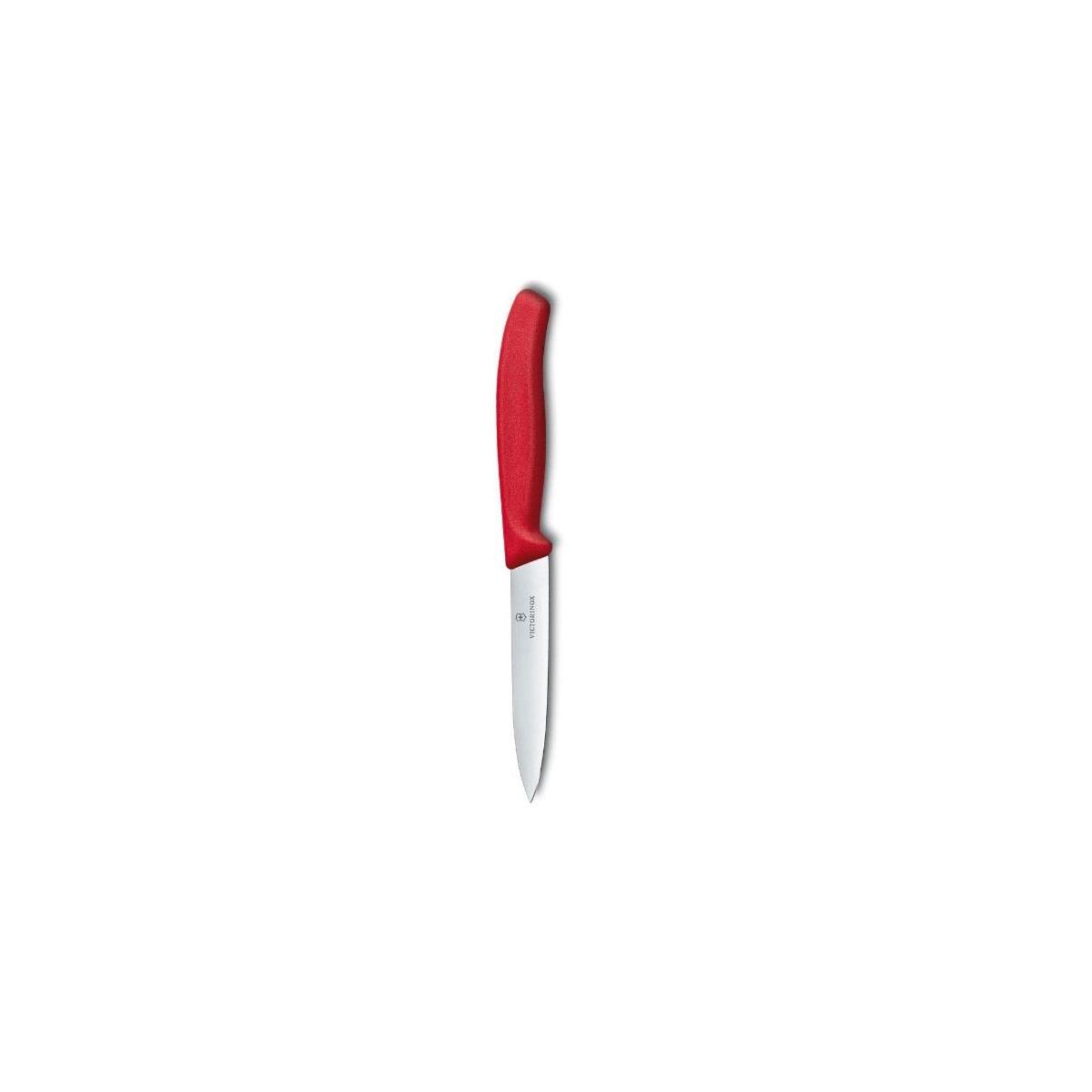 Victorinox Soyma Bıçağı 10Cm Sivri Ağızlı Kırmızı