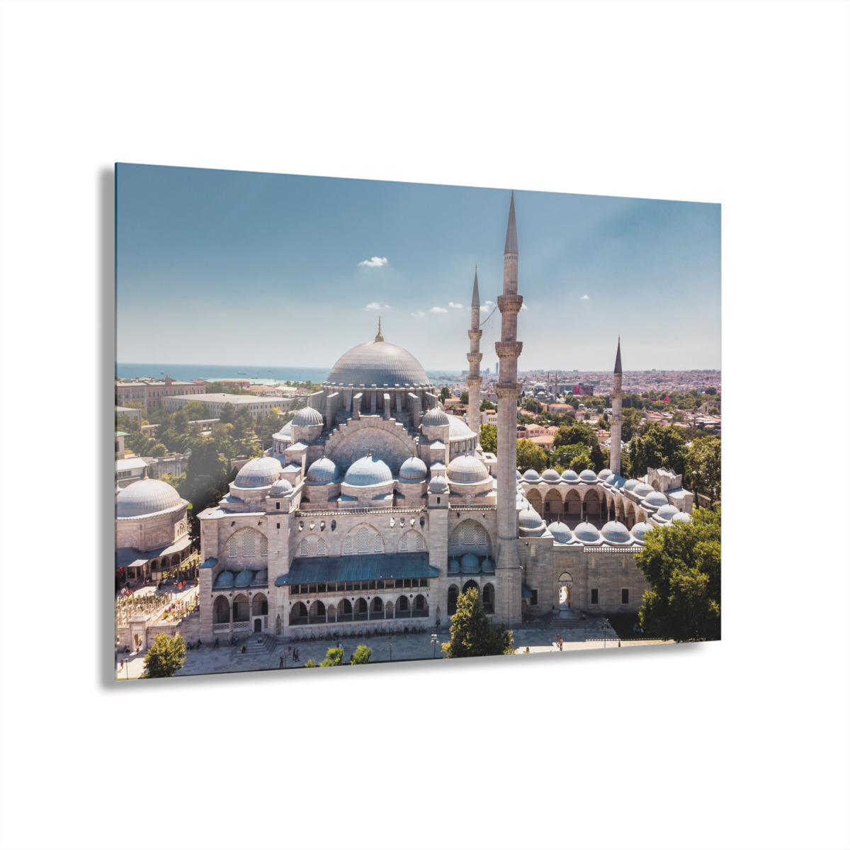 Süleymaniye Camii İslam Cam Tablo Duvar Dekoru