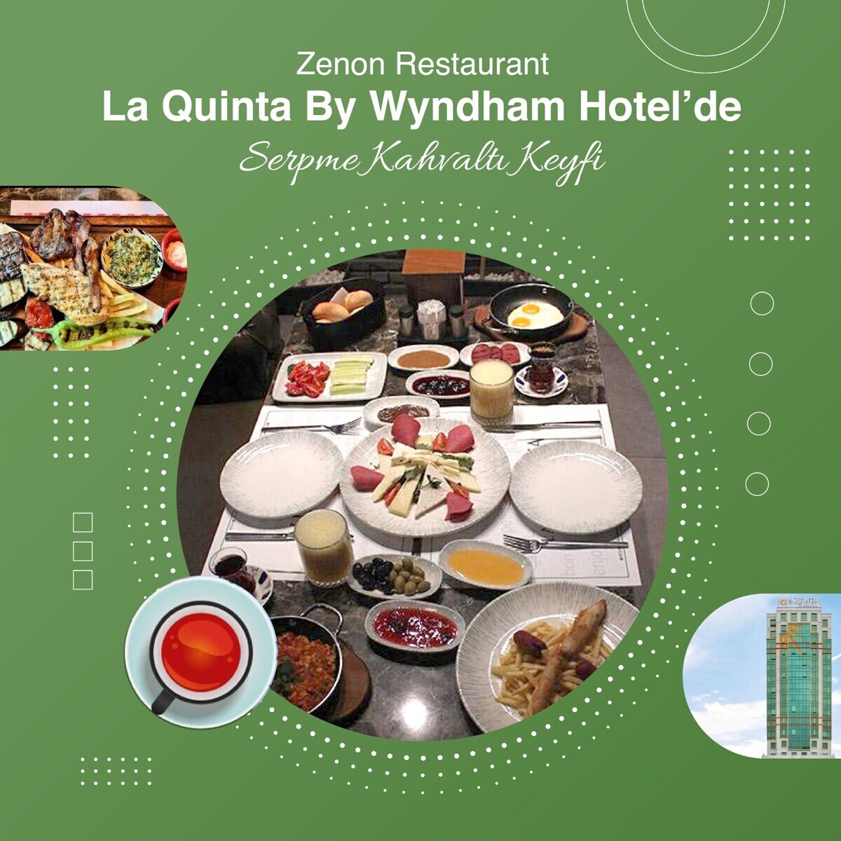 Güneşli La Quinta By Wyndham Hotel'de 2 Kişilik Serpme Kahvaltı Menüsü