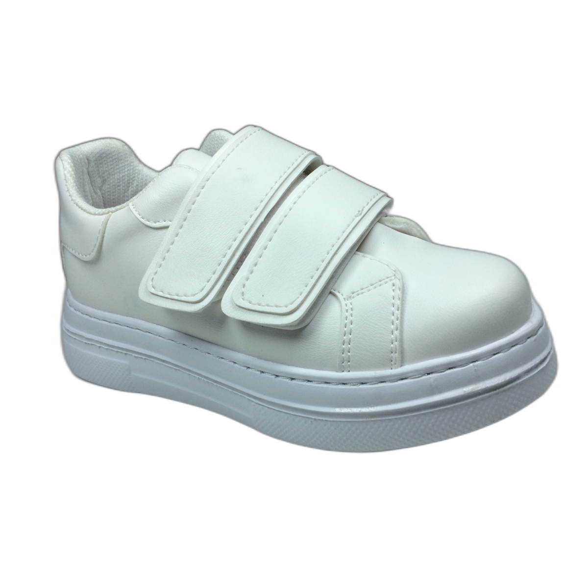 Ortopedikal 1087 Kız Çocuk Beyaz Cırtlı Sneaker Spor Ayakkabı