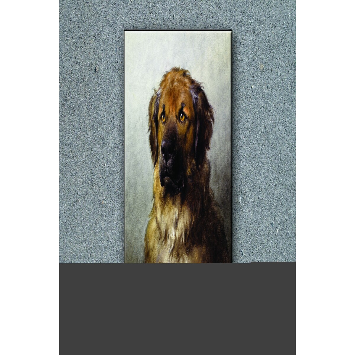 Tuval Üzerine Sevimli Köpek Baskısı 40 X 60 Görsel Rengi