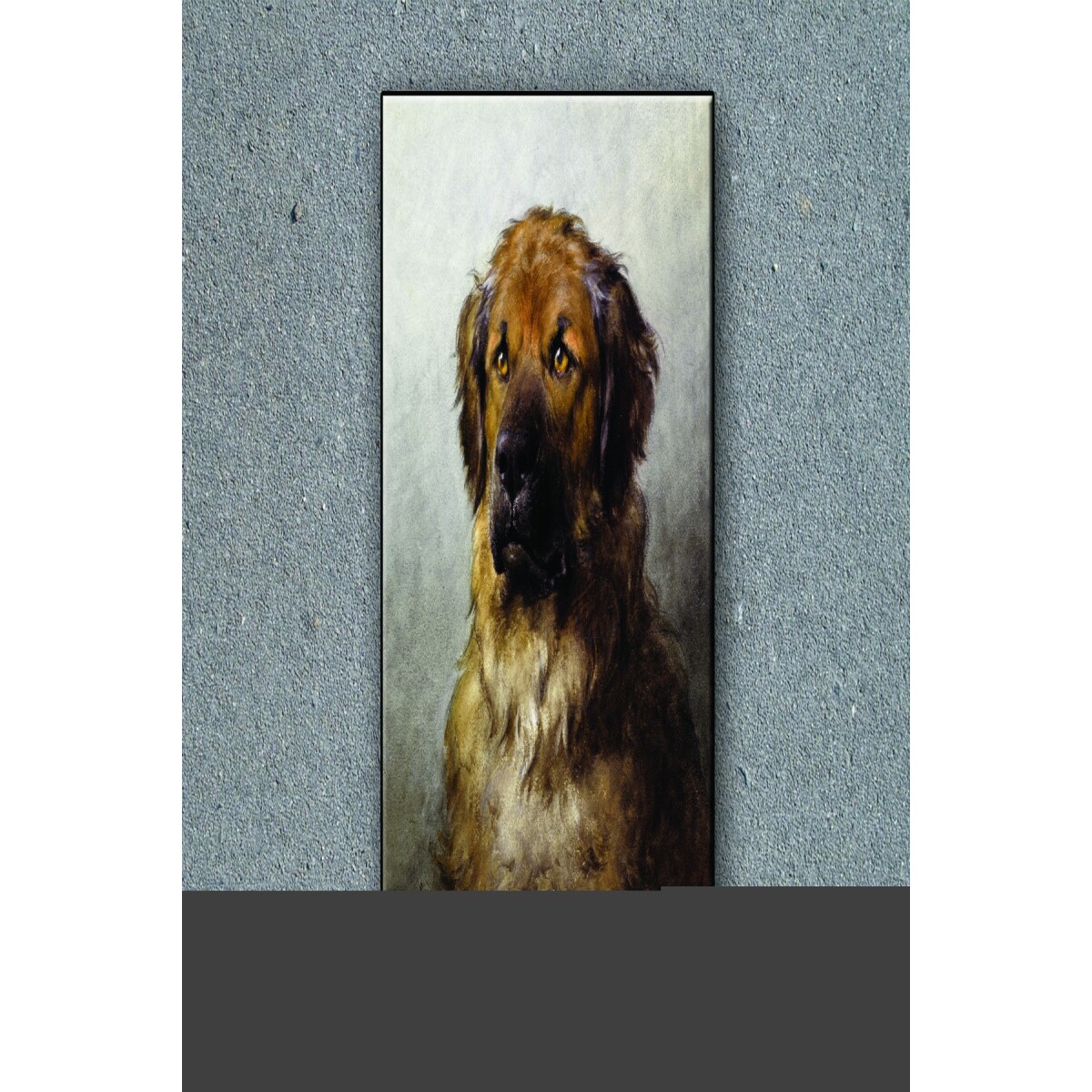 Tuval Üzerine Sevimli Köpek Baskısı 70 X 100 Görsel Rengi