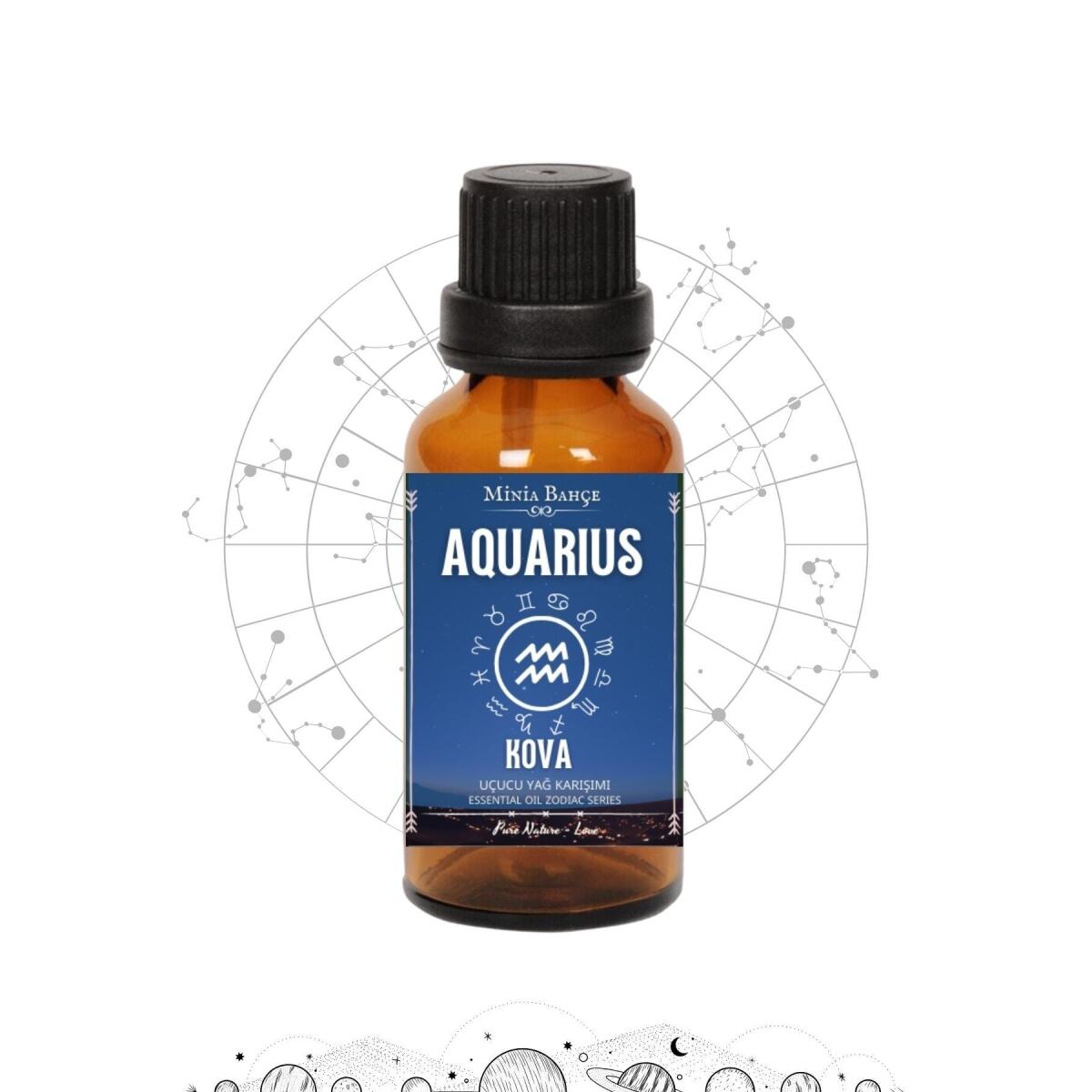 Kova Burcu - Aquarius, Uçucu Yağ Karışımı, 10Ml