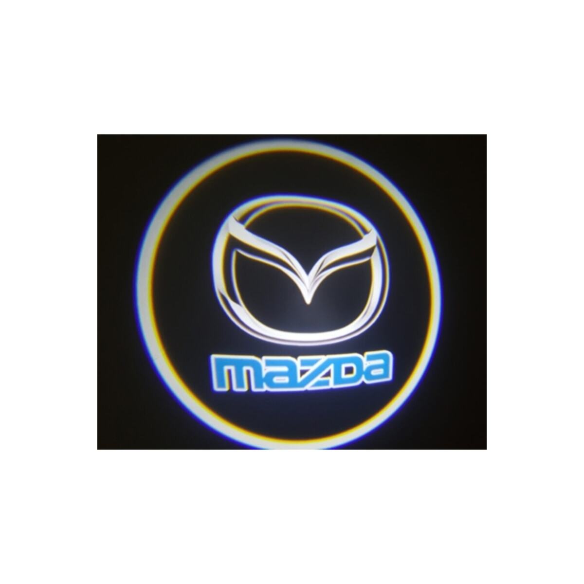 Mazda Araçlar Için Pilli Yapıştırmalı Kapı Altı Led Logo