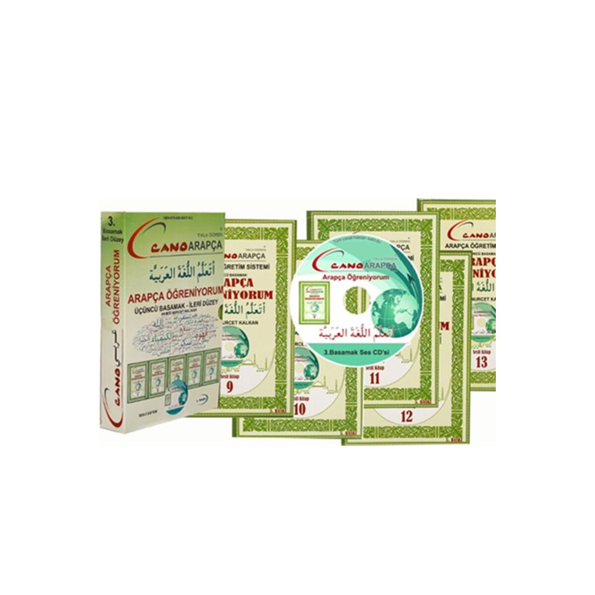 Cano Arapça Öğretim Sistemi 3.Basamak + Ingilizce - Arapça Online Eğitim+ Ingilizce Egramer Hediyeli