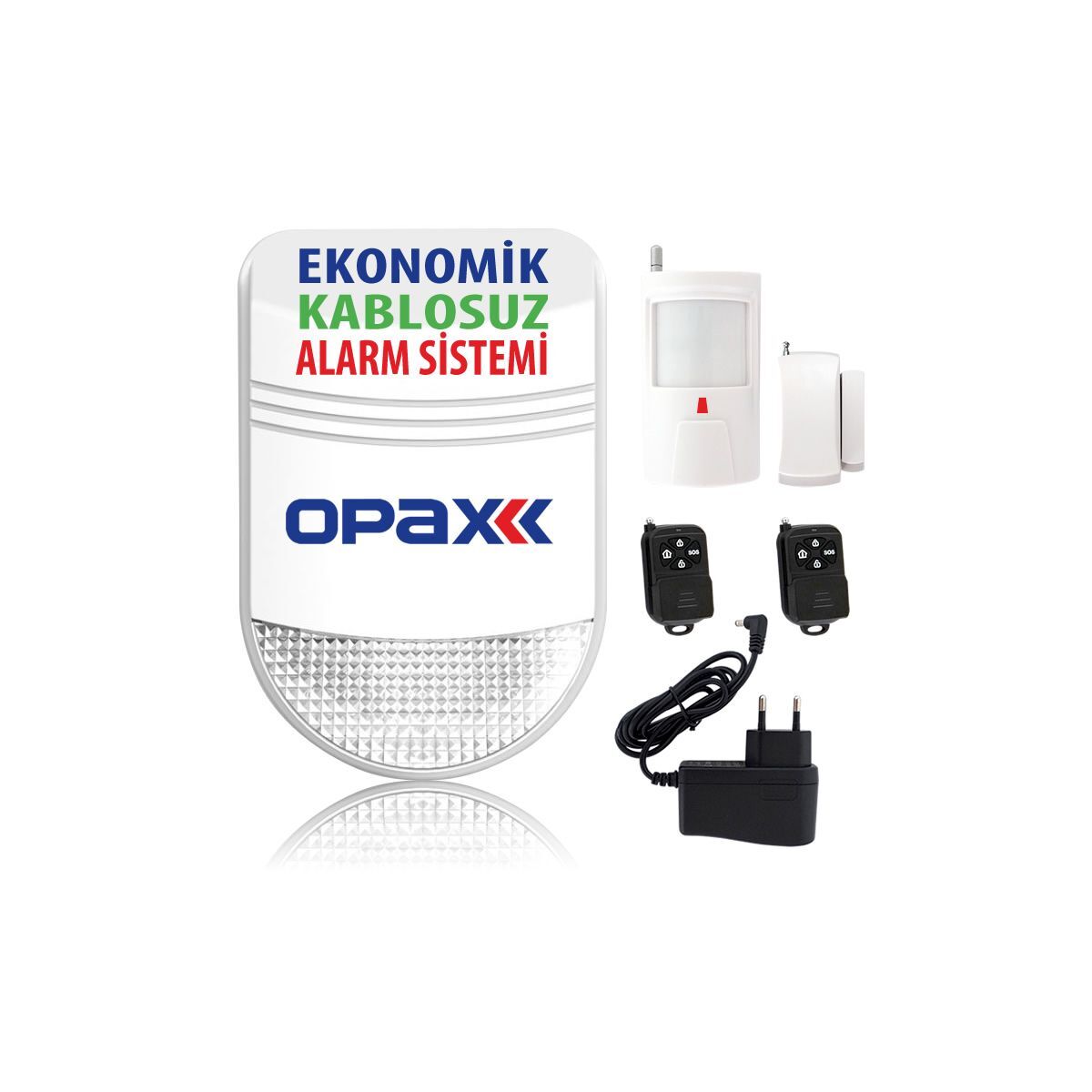 Opax Bgr-06 Ekonomik Kablosuz Alarm Sistemi (Ev Ve Ofislere İçin)