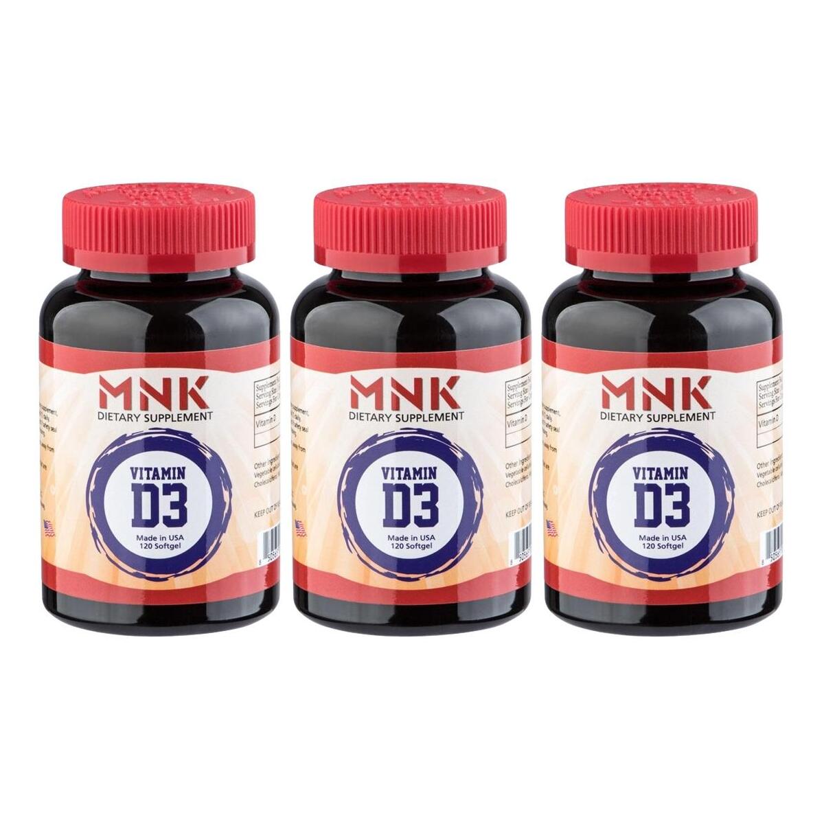Mnk Vitamin D3 Vitamini 3X120 Softgel