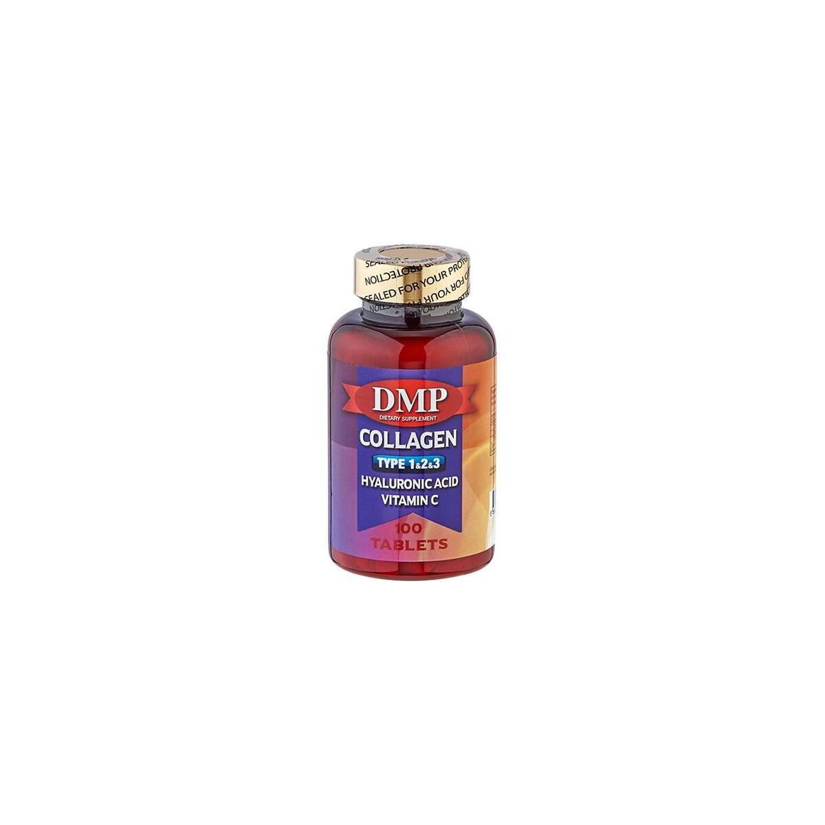 Dmp Hydrolyzed Collagen Type 1-2-3 100 Tablet Hyaluronic Acid Vitamin C Vitamini Hyaluronik Asit