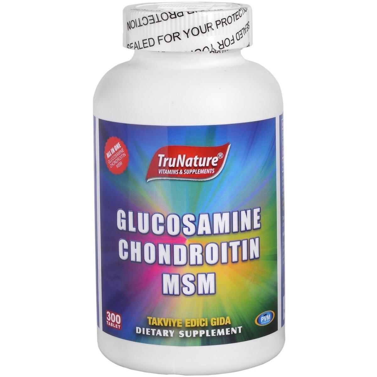 Trunature Glukozamin Kondroitin Msm 300 Tablet Glucosamine Chondroitin