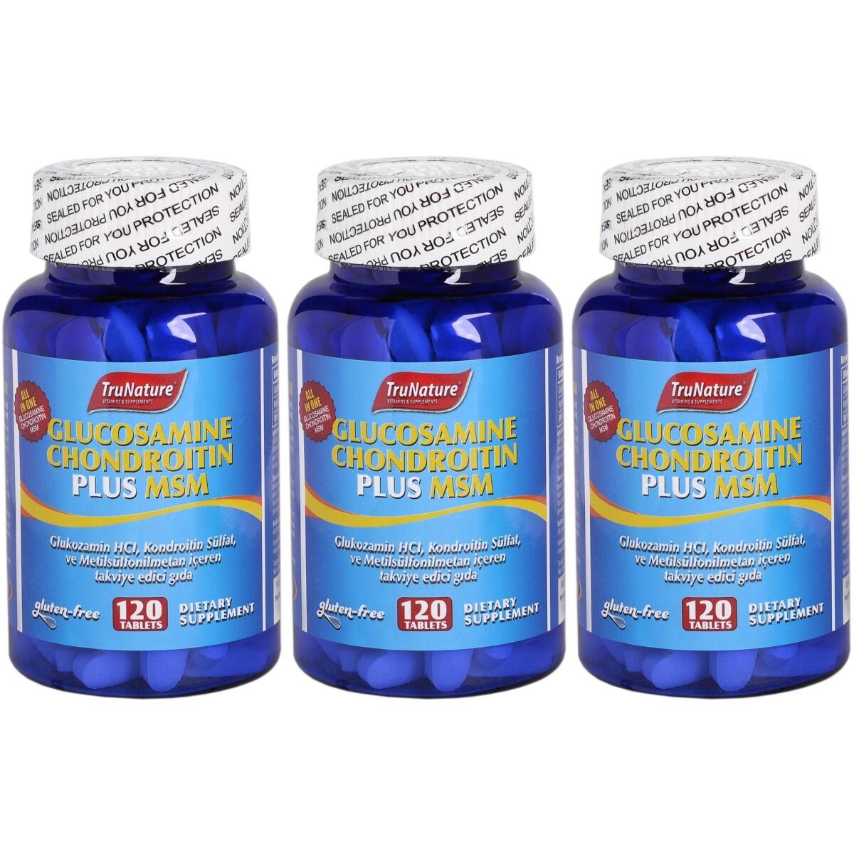 Trunature Glukozamin Kondroitin Plus Msm 3X120 Tablet Glucosamine Chondroitin