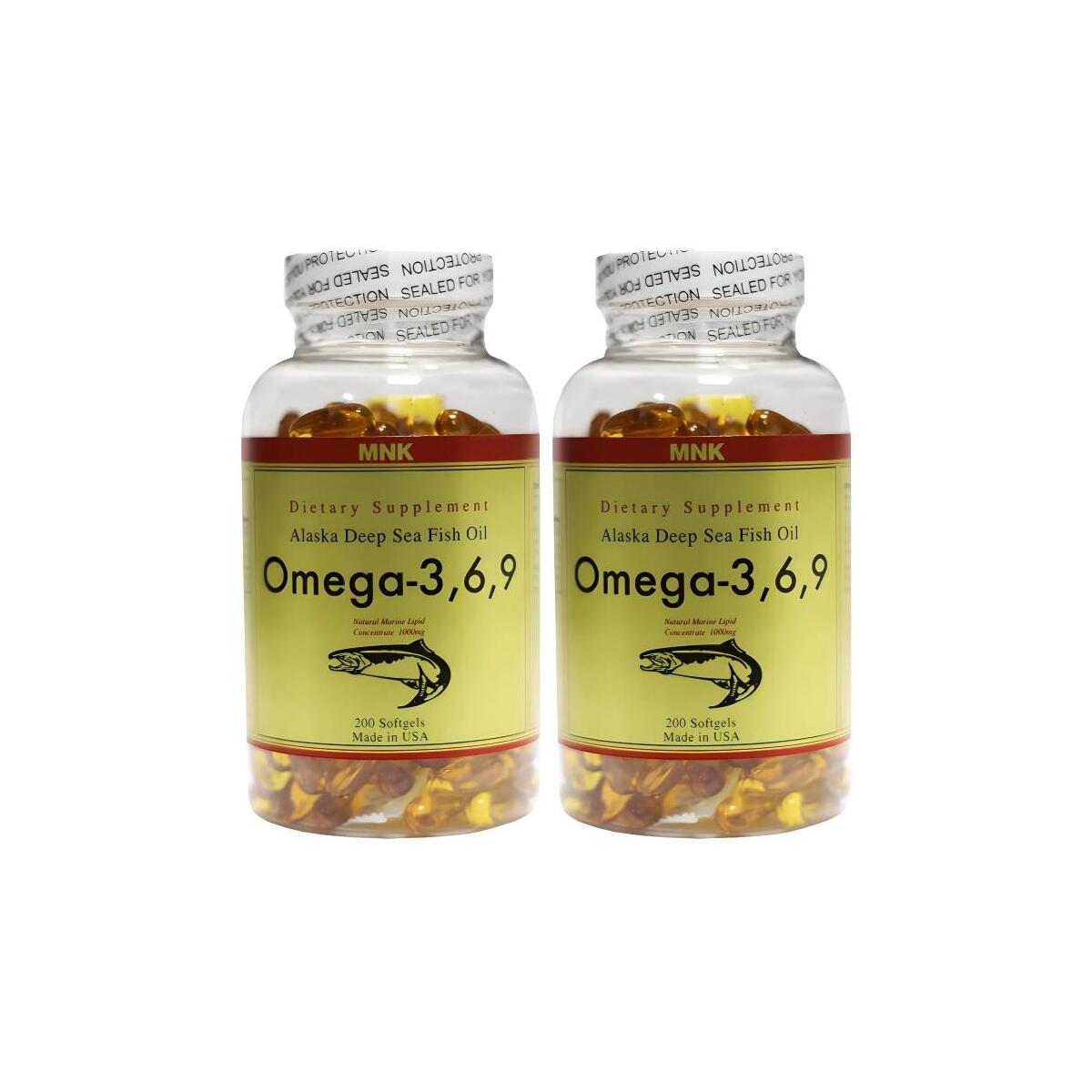 Mnk Omega 3-6-9 1000 Mg Balık Yağı 2X200 Softgel