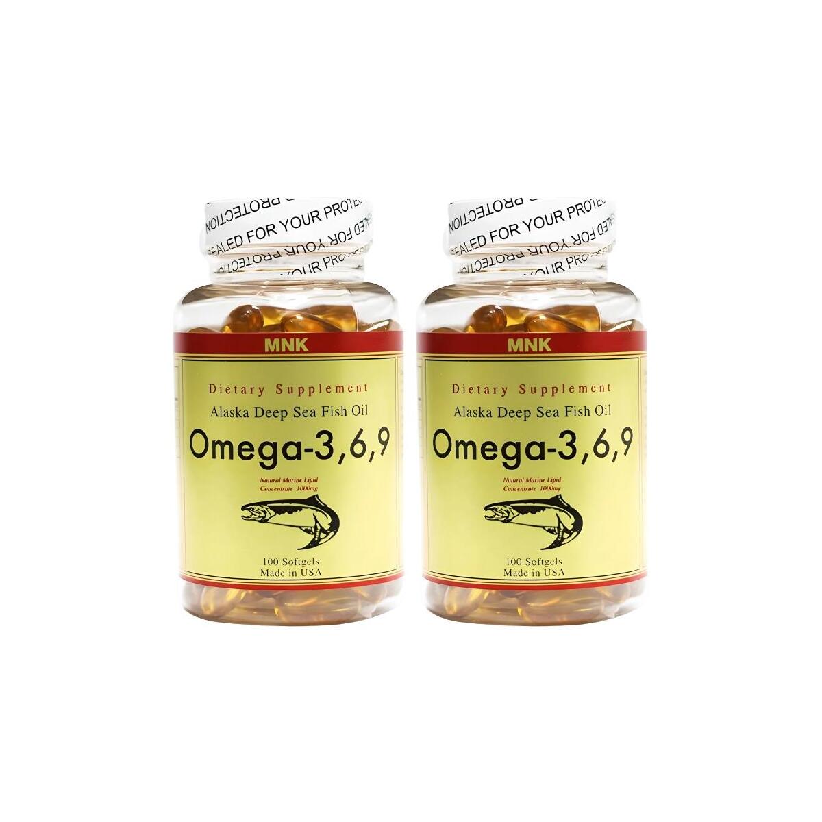 Mnk Omega 3-6-9 1000 Mg Balık Yağı 2X100 Softgel
