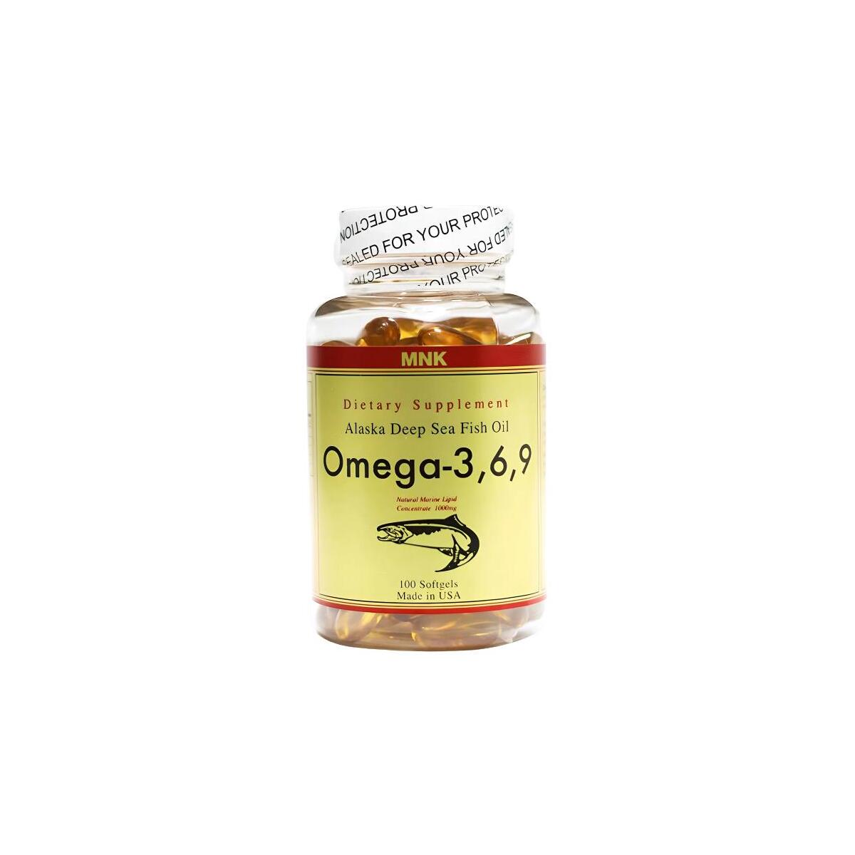 Mnk Omega 3-6-9 1000 Mg Balık Yağı 100 Softgel