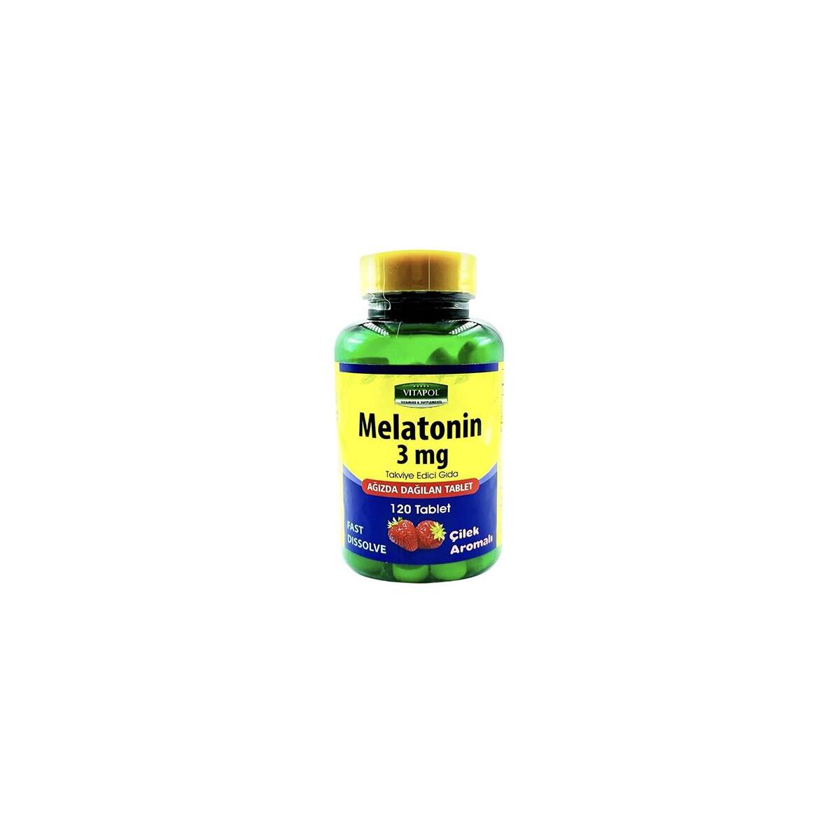 Vitapol Melatonin 3 Mg Ağızda Dağılan 120 Tablet Çilek Aromalı