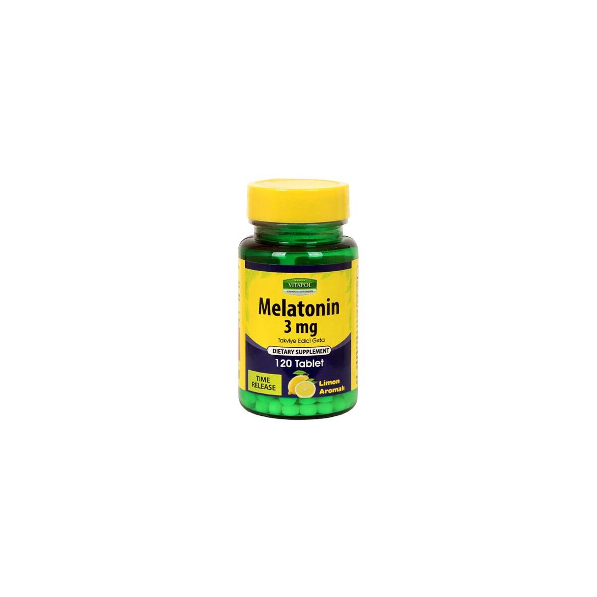 Vitapol Melatonin 3 Mg 120 Tablet Limon Aromalı
