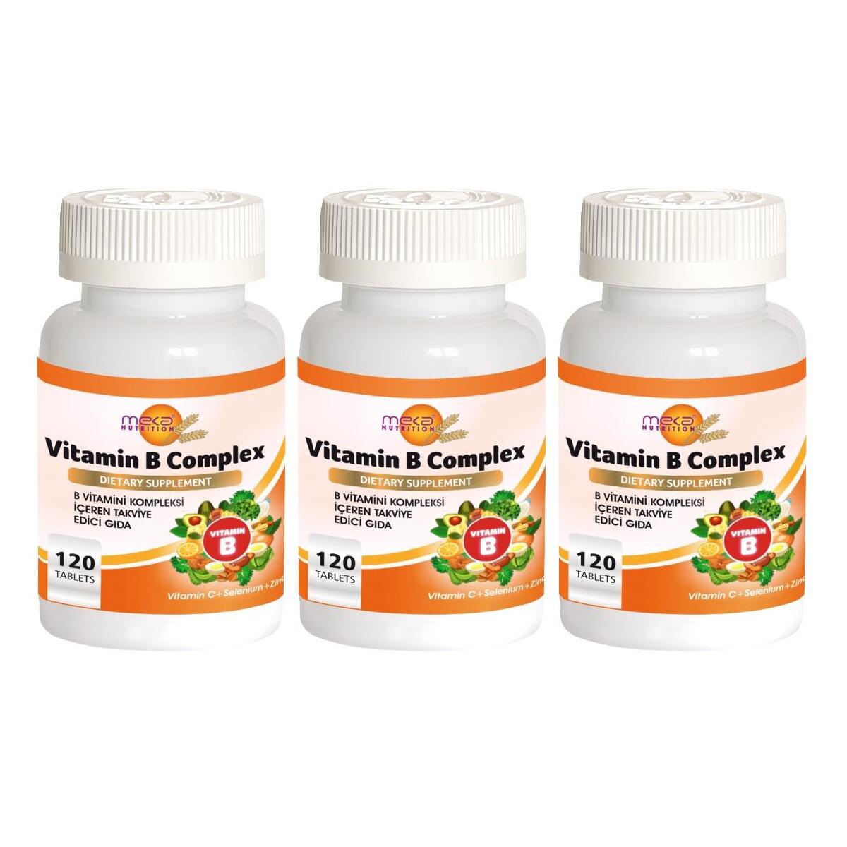 Meka Nutrition B Vitamini Kompleksi 3X120 Tablet Vitamin B Complex