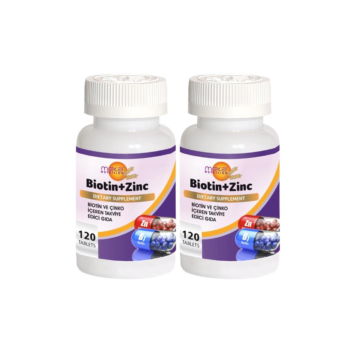 Meka Nutrition Biotin Zinc 2X120 Tablet