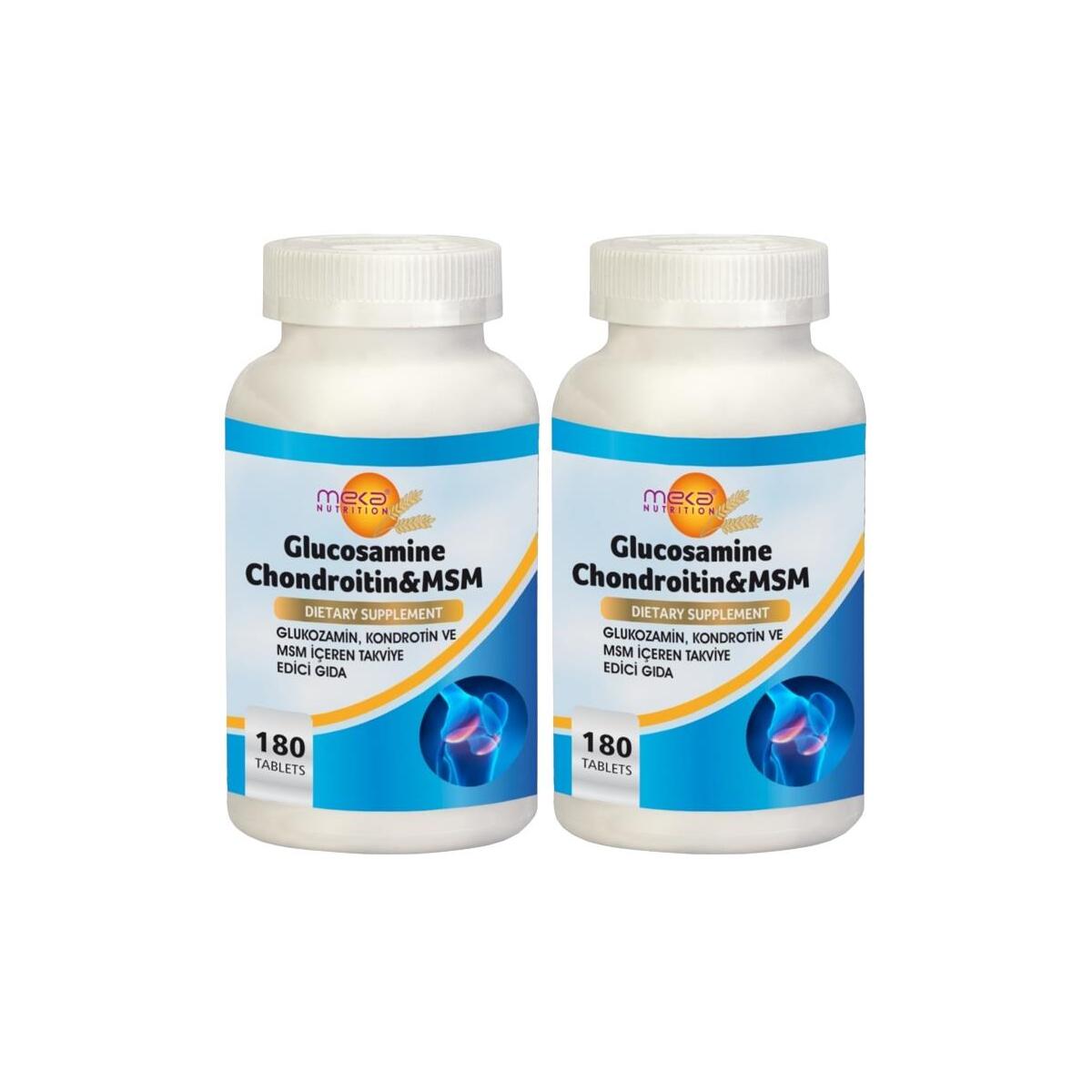 Meka Nutrition Glukozamin Kondroitin Msm 2X180 Tablet Glucosamine Chondroitin