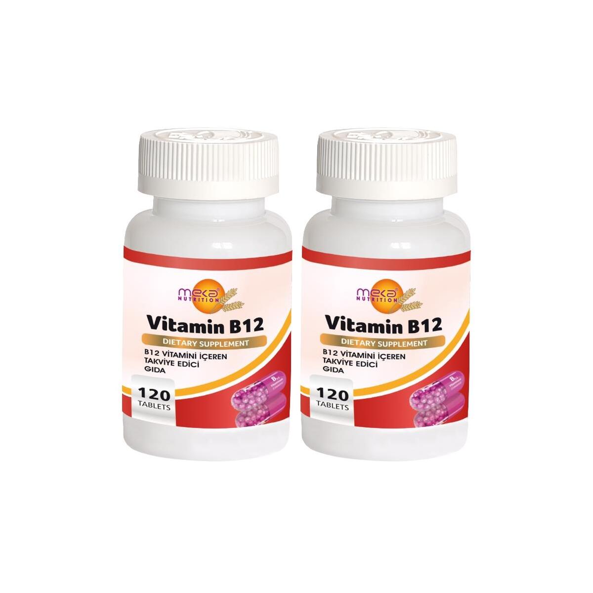 Meka Nutrition Vitamin B12 Vitamini 1000 Mcg 2X120 Tablet
